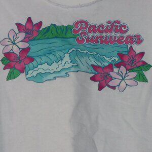 White Off- the-shoulder Pacsun Crewneck